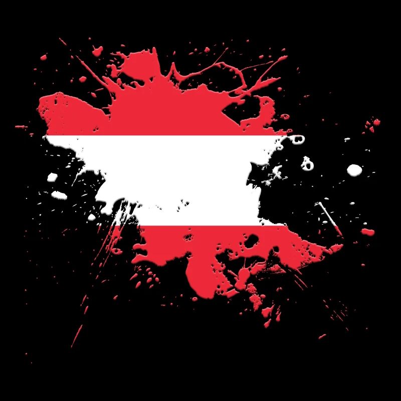 Drapeau de l'Autriche comme une touche de couleur