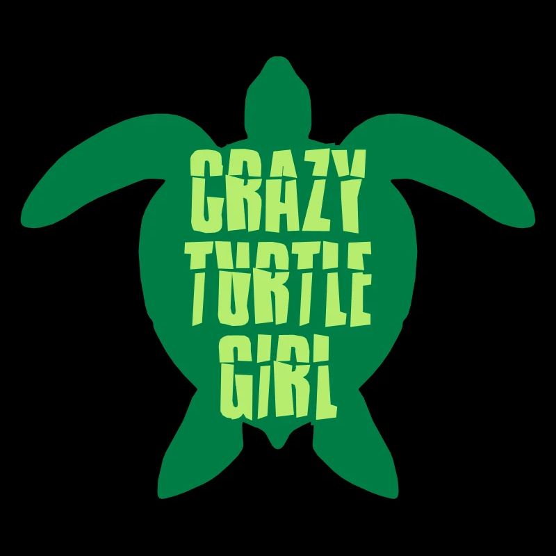 Fille tortue folle