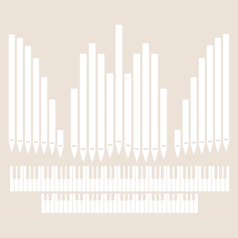 Orgue avec conception de clavier