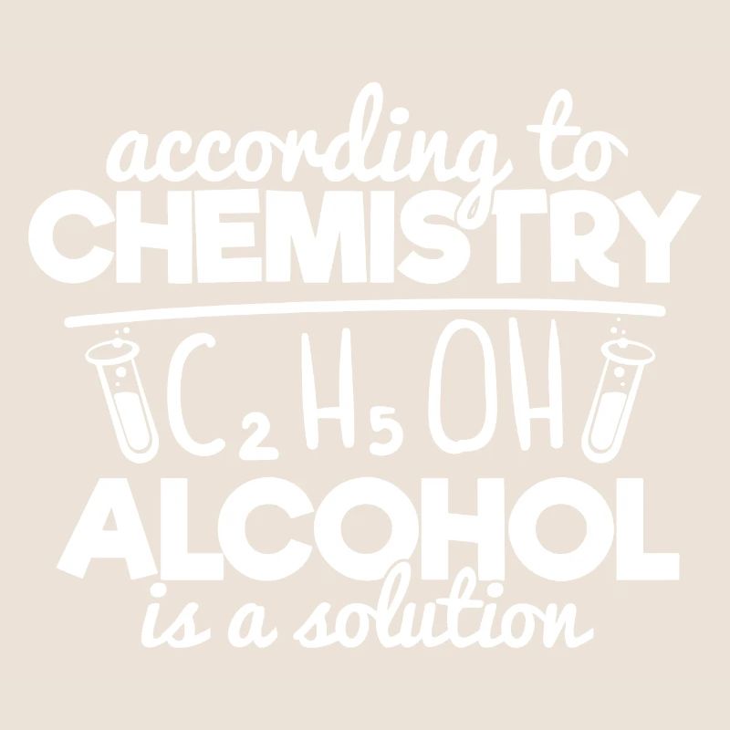 Selon la chimie, l'alcool est une solution
