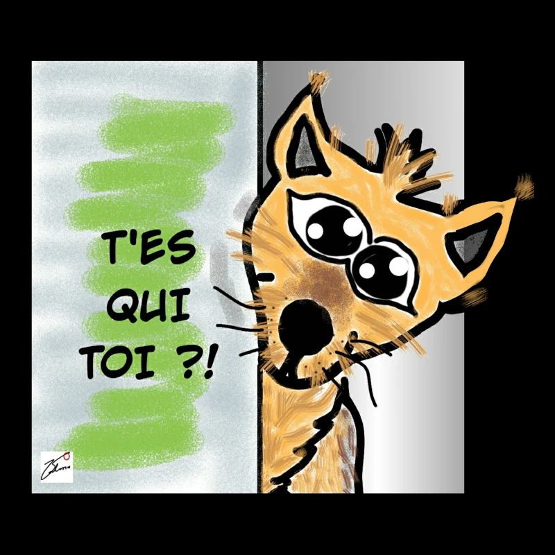 Chien curieux mignon rigolo