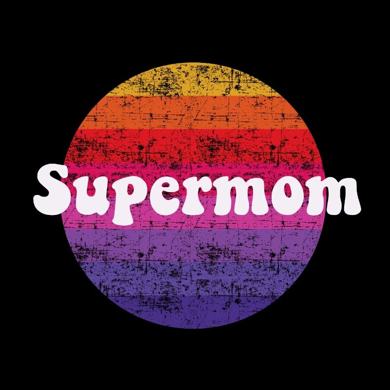 Supermom style rétro super mère