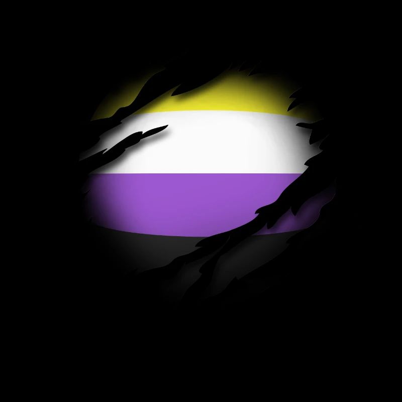 Non Binary Pride im Herzen