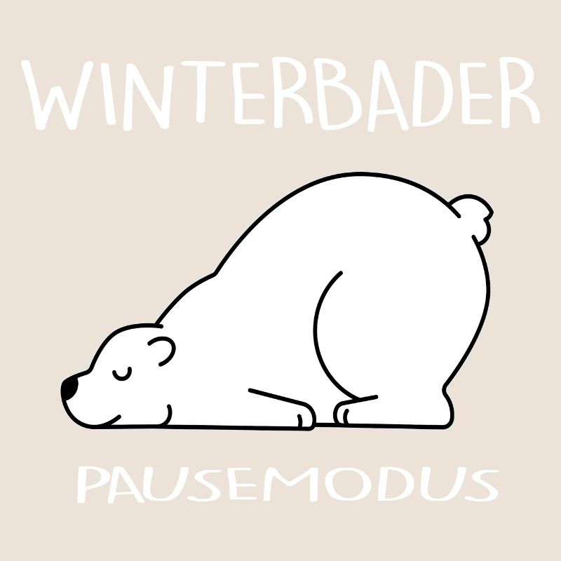 eisbader winterbader eisbär cool cold winter pause