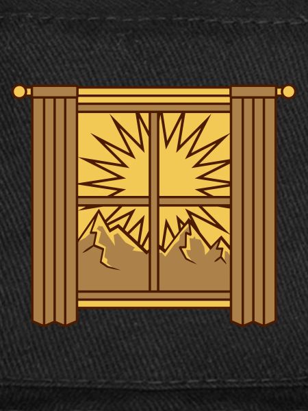 View Mountains Window Curtain