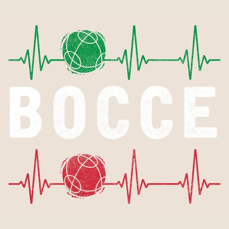 Bocce Ball Player Boules Bocce Heartbeat