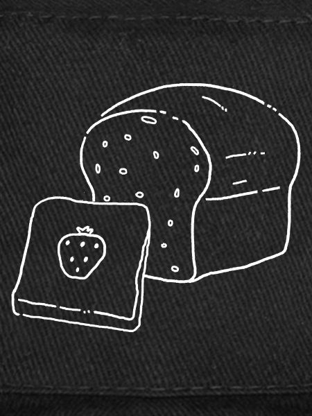 White bread jam SKizze