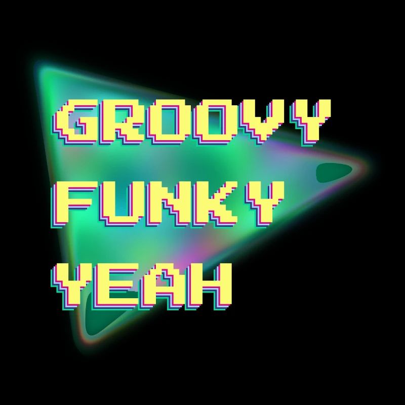 Groovy Funky Yeah Cooles 90er Design Pixelkunst