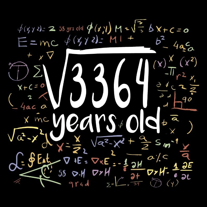58e anniversaire racine carrée de 3364: 58 ans