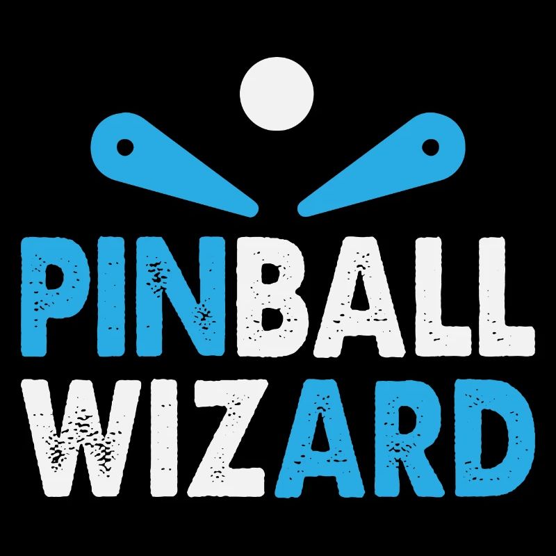 Pinball machine white blue Pinball Wizard Flipper