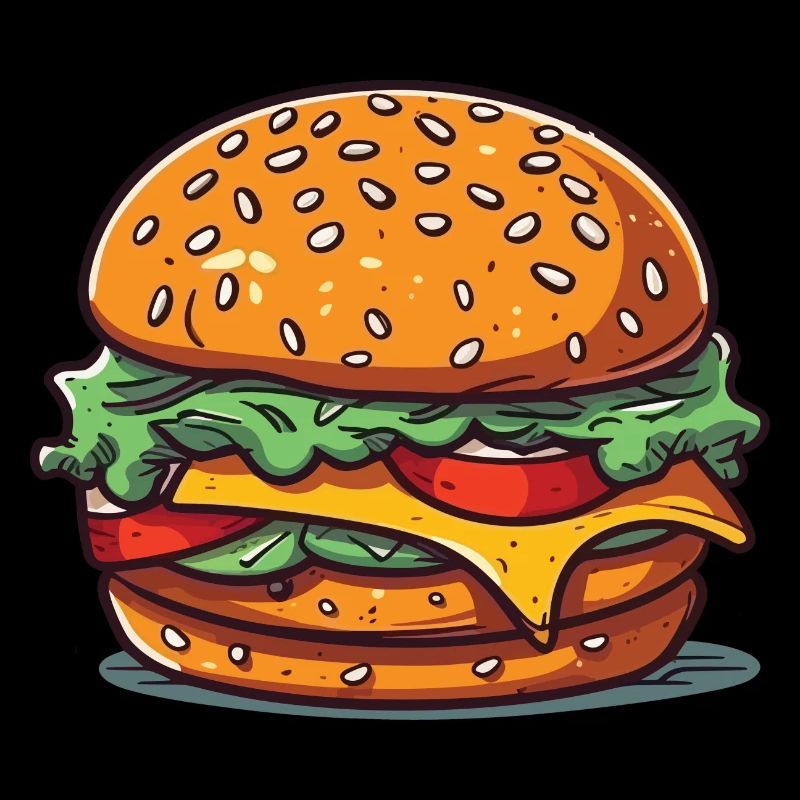 A huge burger