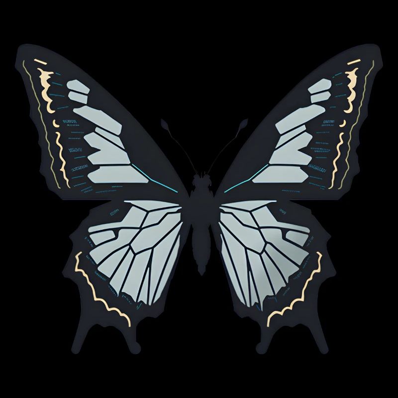 Simple Butterfly Minimaliste Papillon Minimaliste