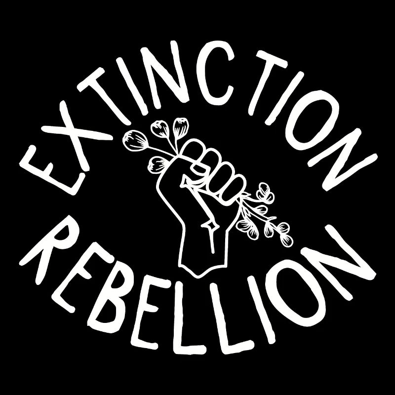Extinction Rebellion Poing avec Bud