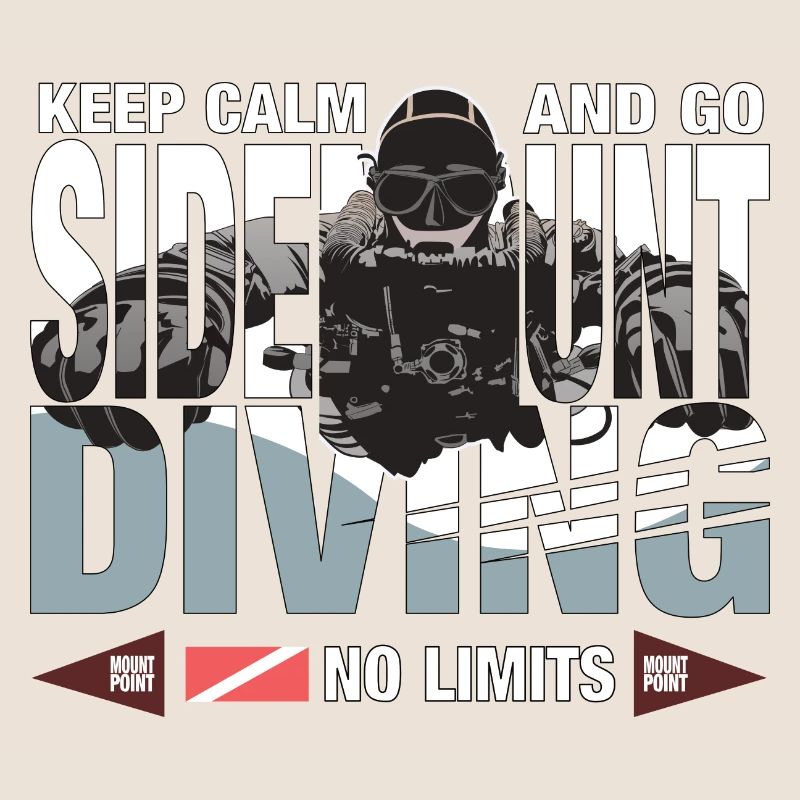 Sidemount Diver Cadeau Keep Calm