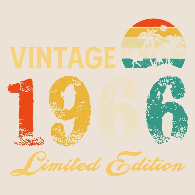 Vintage 1966 Edition Limitée Made In 1966 Anniversaire