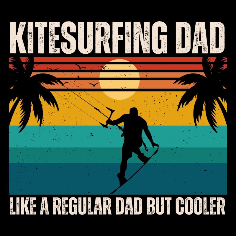 Kitesurfing dad like a regular dad but cooler