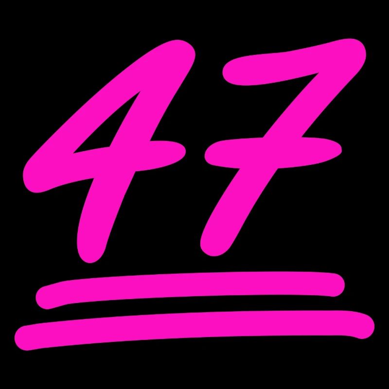47 - Geburtstag - Nummer 47 in Pink