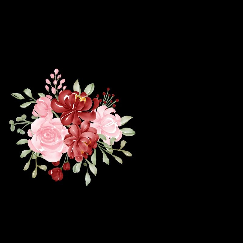 Roter Blumenbuchstabe D