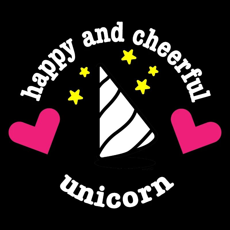 happy and cheerful unicorn - GeschenkIdee