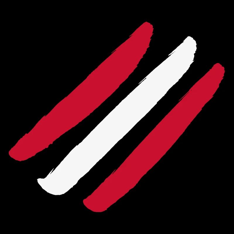 Austria Flag - Style Stripes