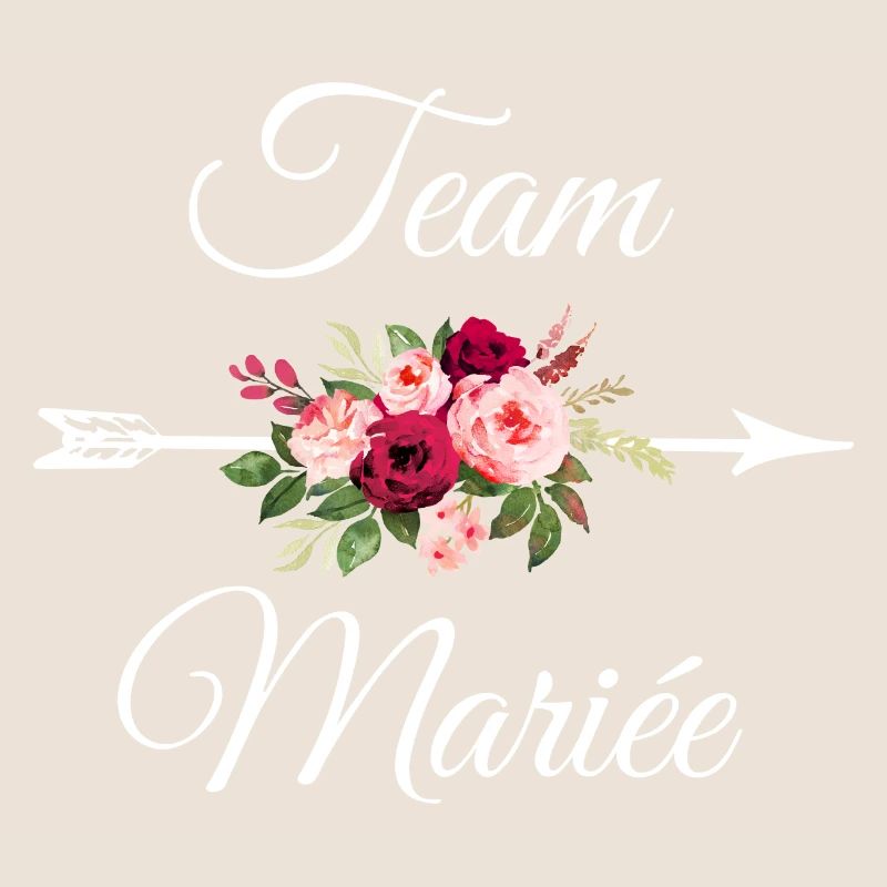 Team La mariée bouquet de fleurs flèche