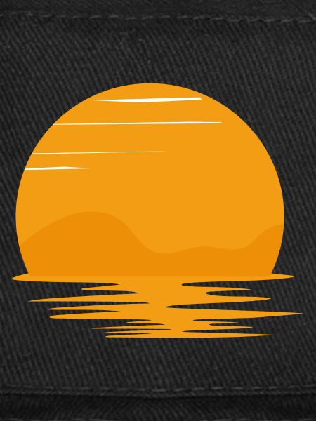 Retro Sunset Rays Wavy