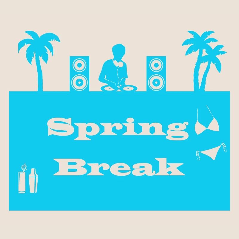 spring break bleu clair