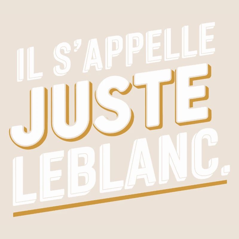 Il s'appelle juste Leblanc