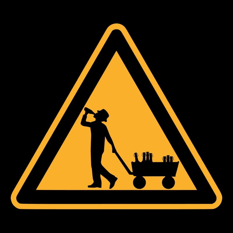 Vatertag Warnschild