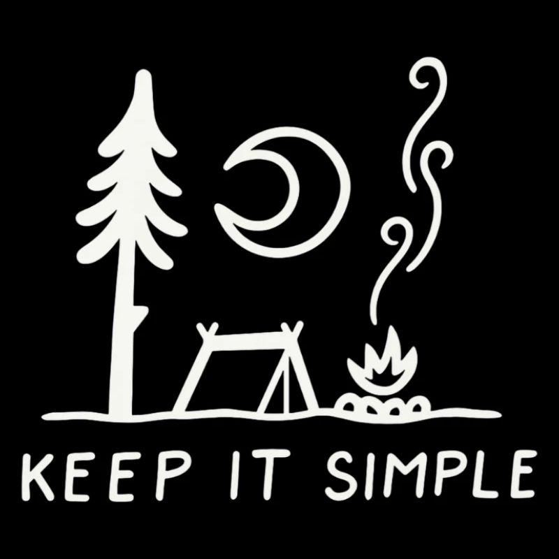 Minimal Camping Skizze: Keep It Simple
