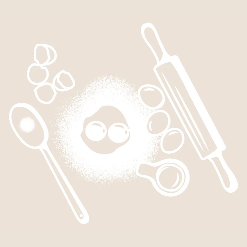 Dessin des ingrédients de cuisson