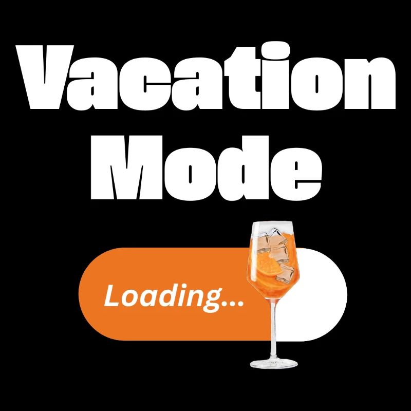 Vacation Mode On – Spritz mit Ladebalken (hell)