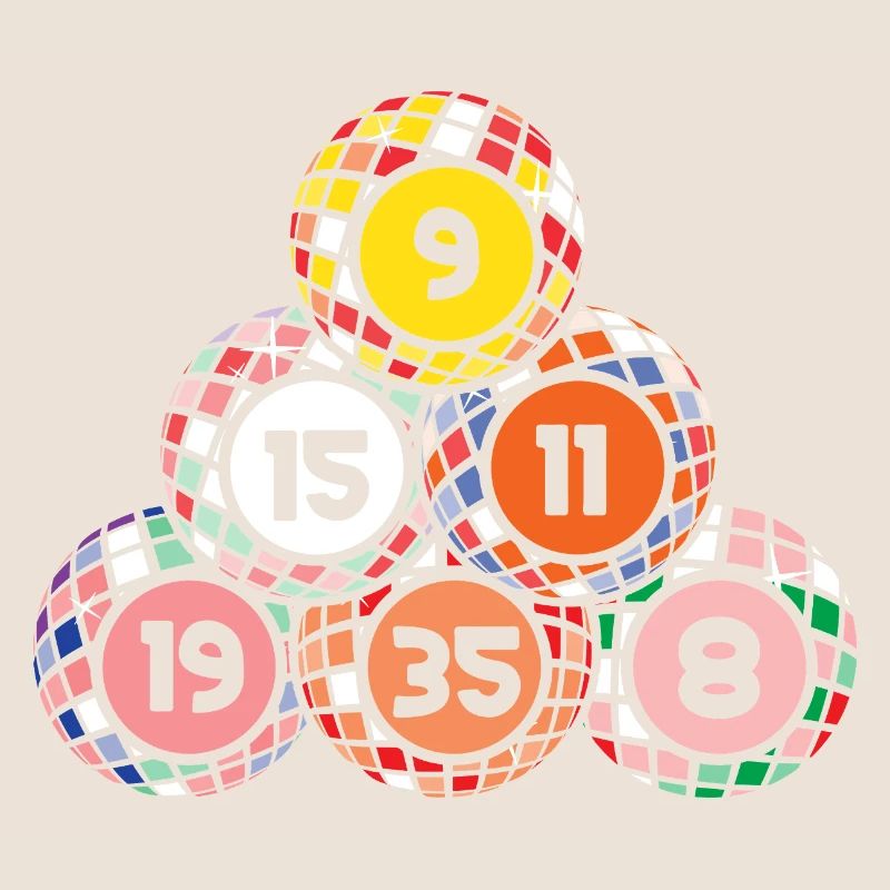 Bingo Game Bingo Balls Stack Bingo