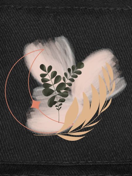 Pastel Flora Circle Leaves