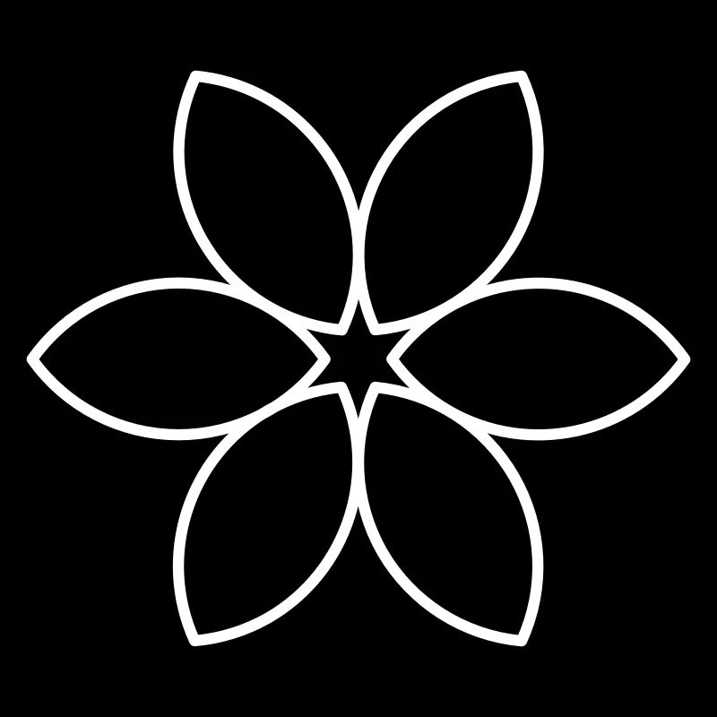 Schlichte weiße Blume