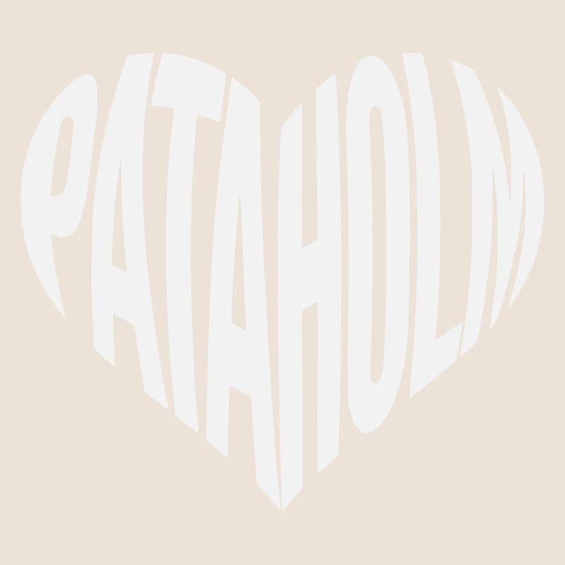 Lettrage en cœur de Pataholm