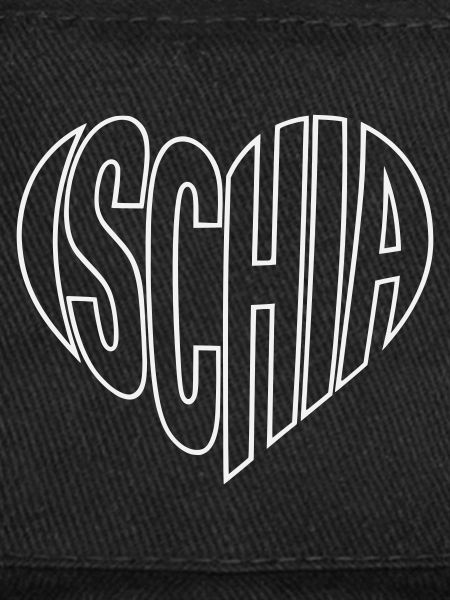 Ischia lettering heart shape