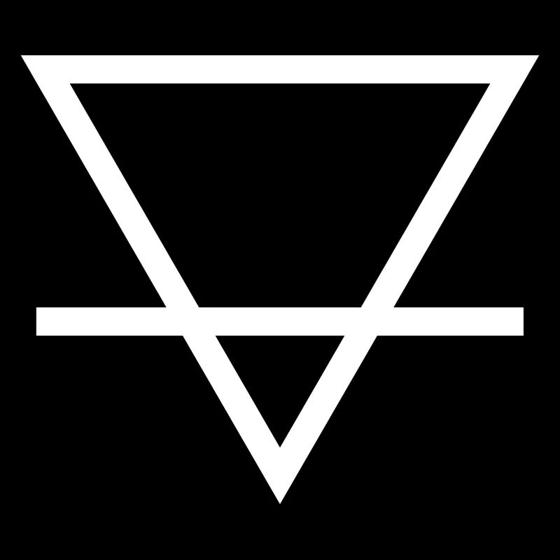 Geometric Triangle with line design