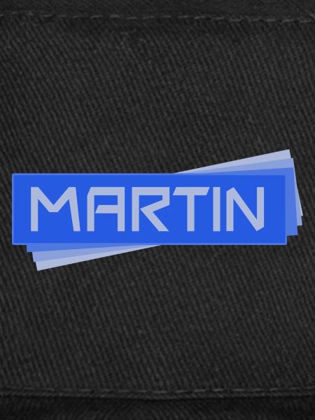 Namensschild Martin