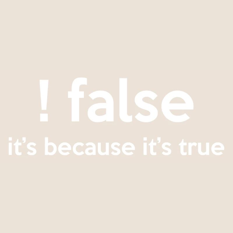 False It's Funny Because It's True Programmer Comp