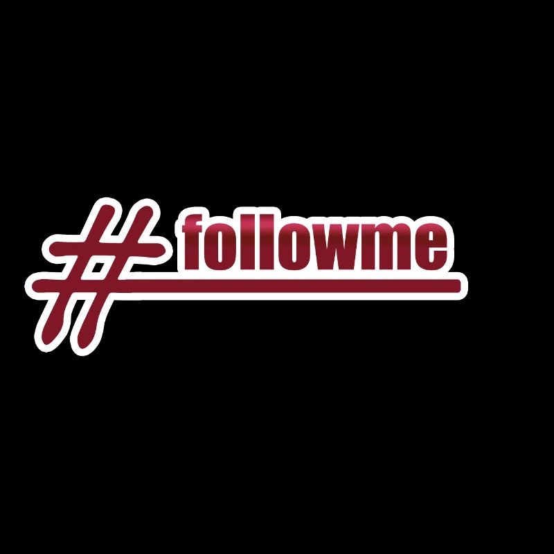 Style Hashtag suivez-moi Suivez-moi