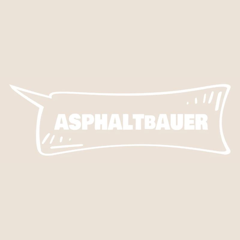 Asphalt paver as a speech bubble