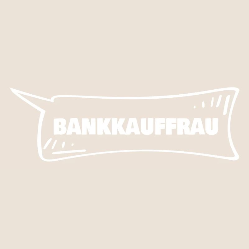 Employé de banque comme bulle de dialogue