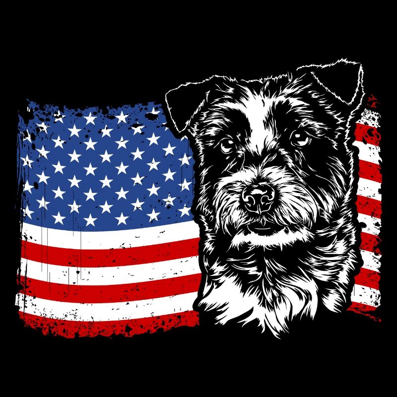 Jack Russell Terrier America Flag Dogs Wilsigns