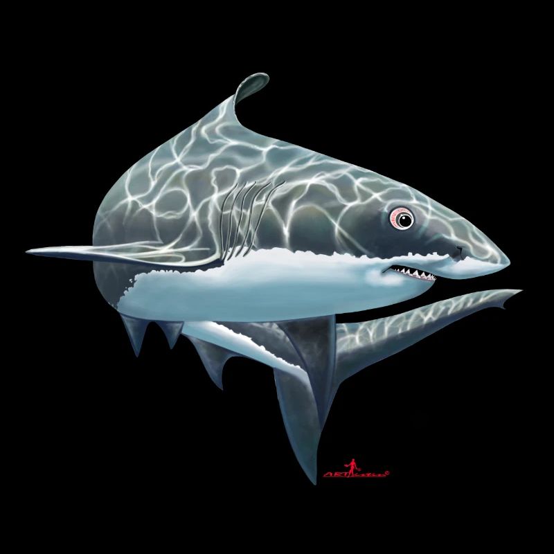great white shark/ shark