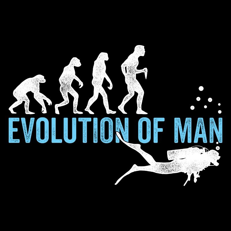 Evolution Graphic Diver Diving Scuba Diver Apnoe S