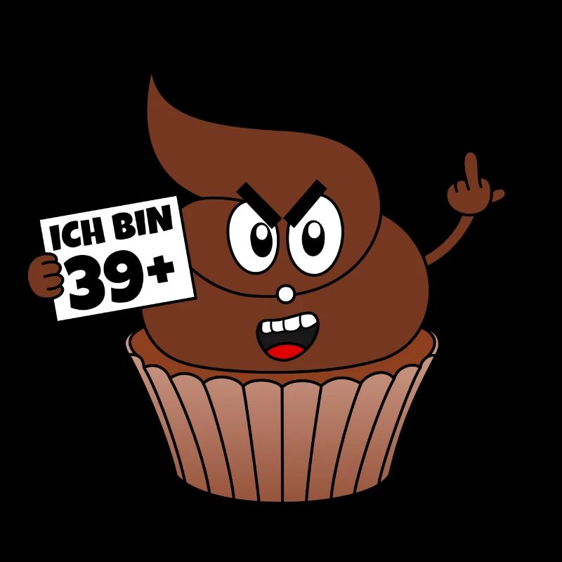 Kackcake 40. Geburtstag Spruch Ich bin 39 plus 1