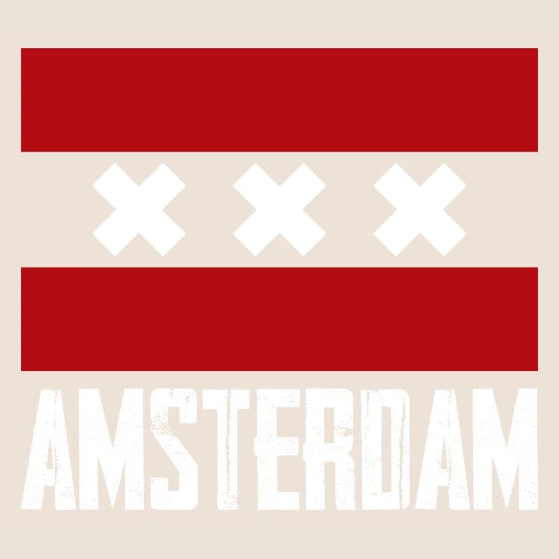 Emblème à rayures X d’Amsterdam