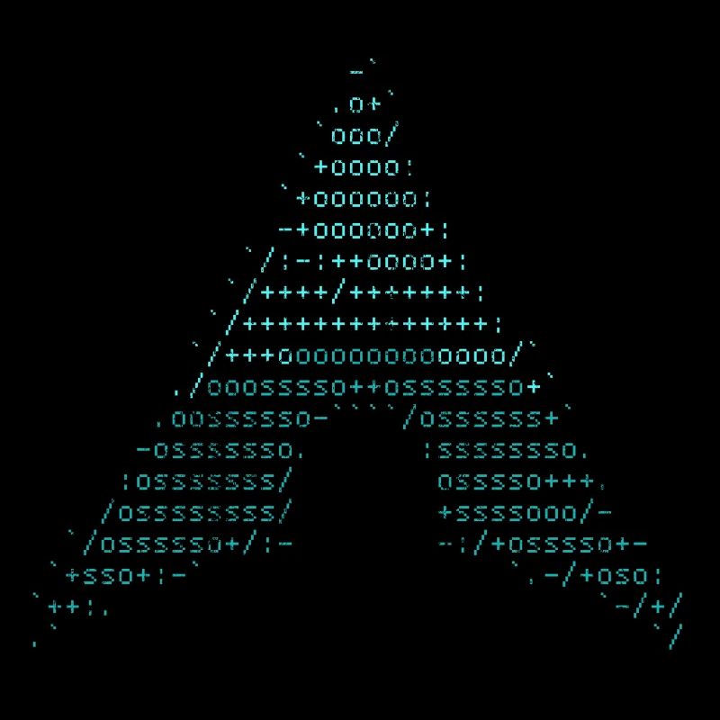 arc linux bleu vintage