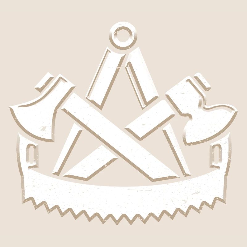 Cool charpentier guilde symbole 3D look grunge